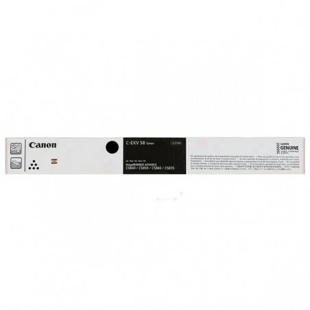 Canon C-EXV-58/3763C002 Siyah Orijinal Toner