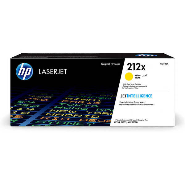 Hp 212X-W2122X Sarı Orjinal Toner Yüksek Kapasiteli