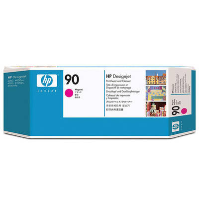 Hp 90-C5056A Orjinal Kırmızı Baskı Kafası ve Kafa Temizleyici